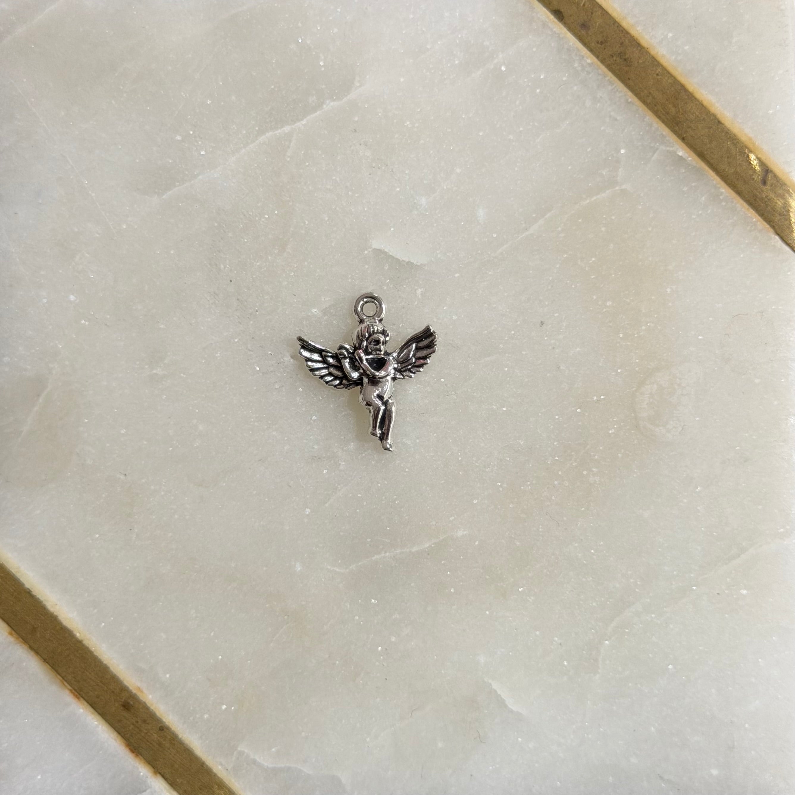 Silver Angel Charm