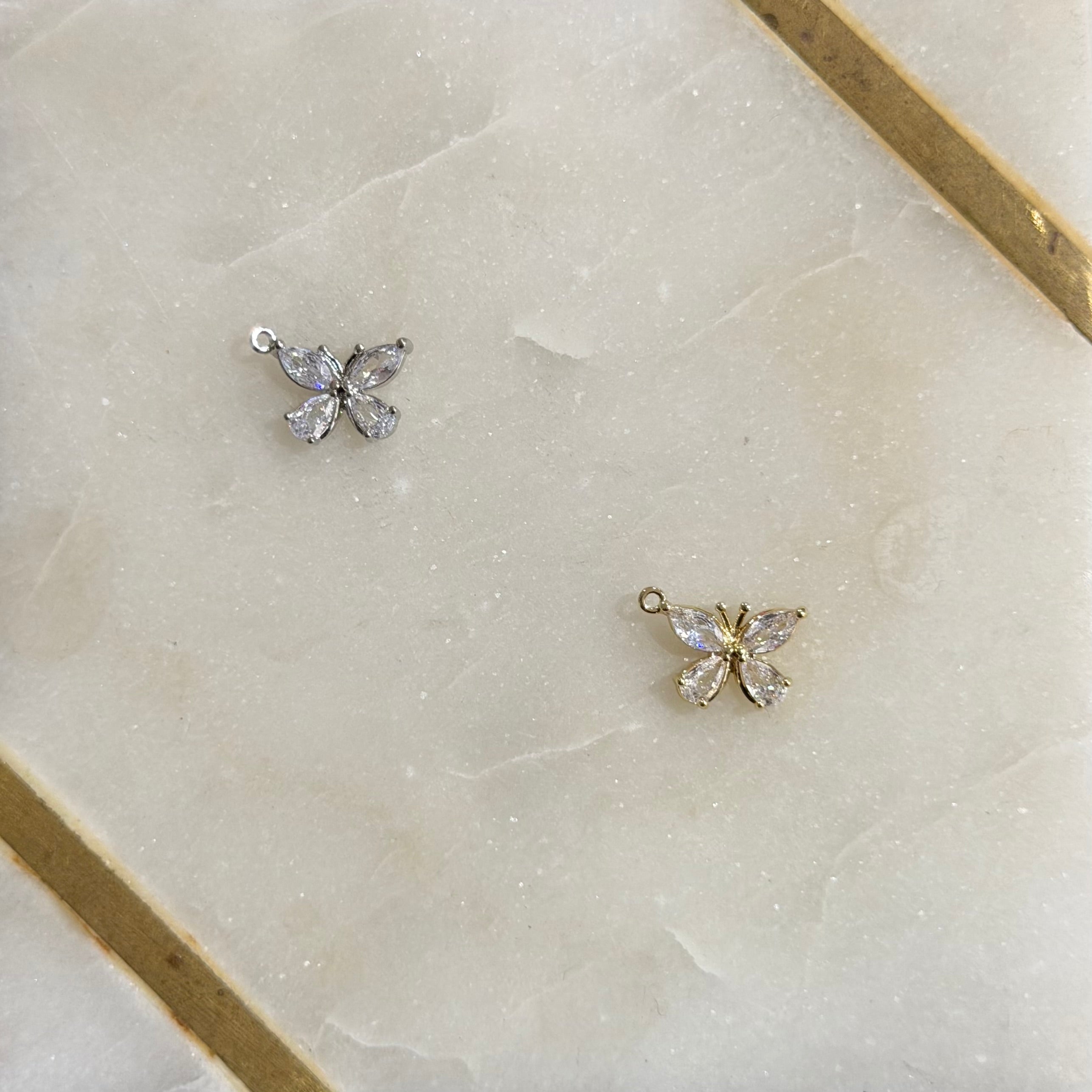 Shimmering Butterfly Charm
