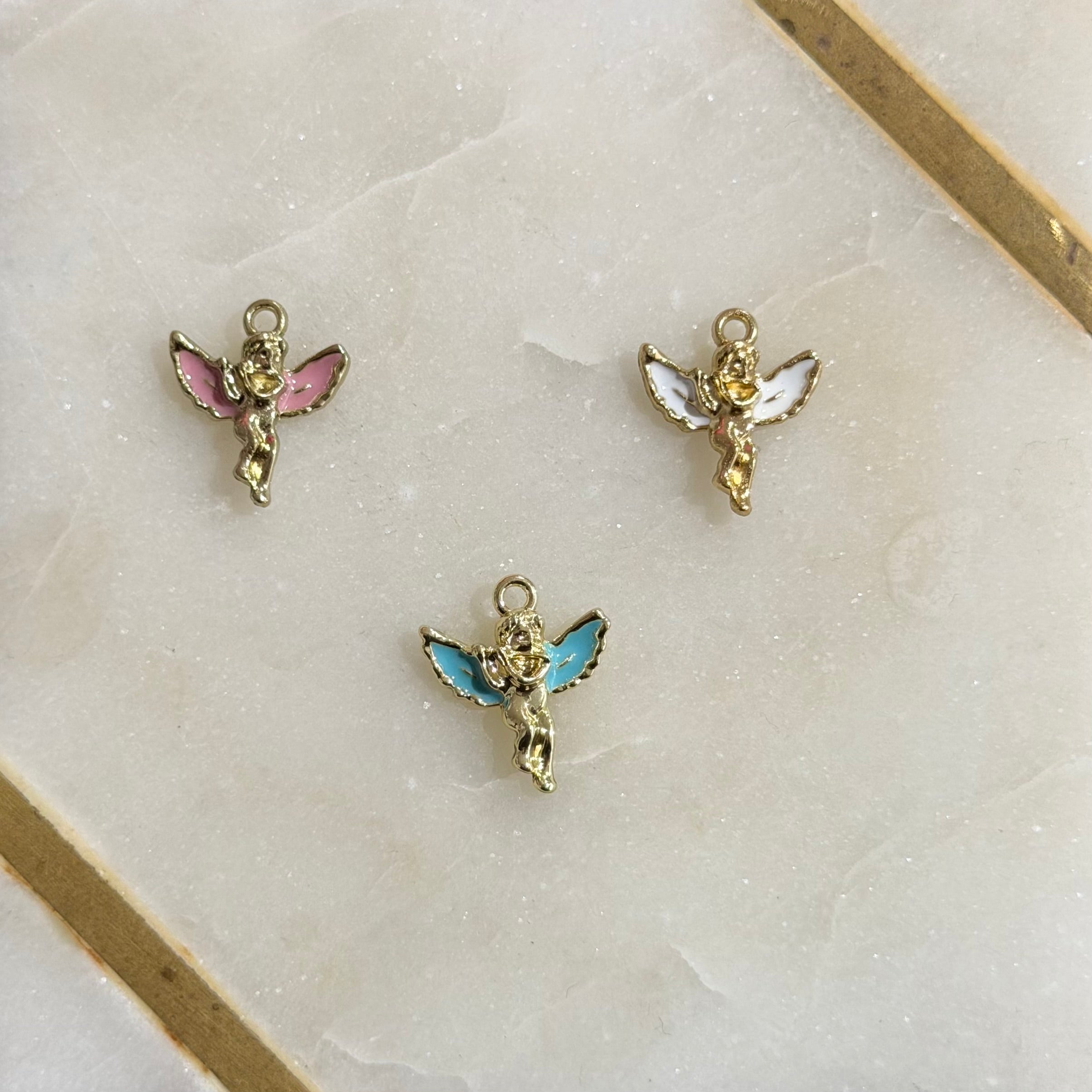 Gold Angel Charms