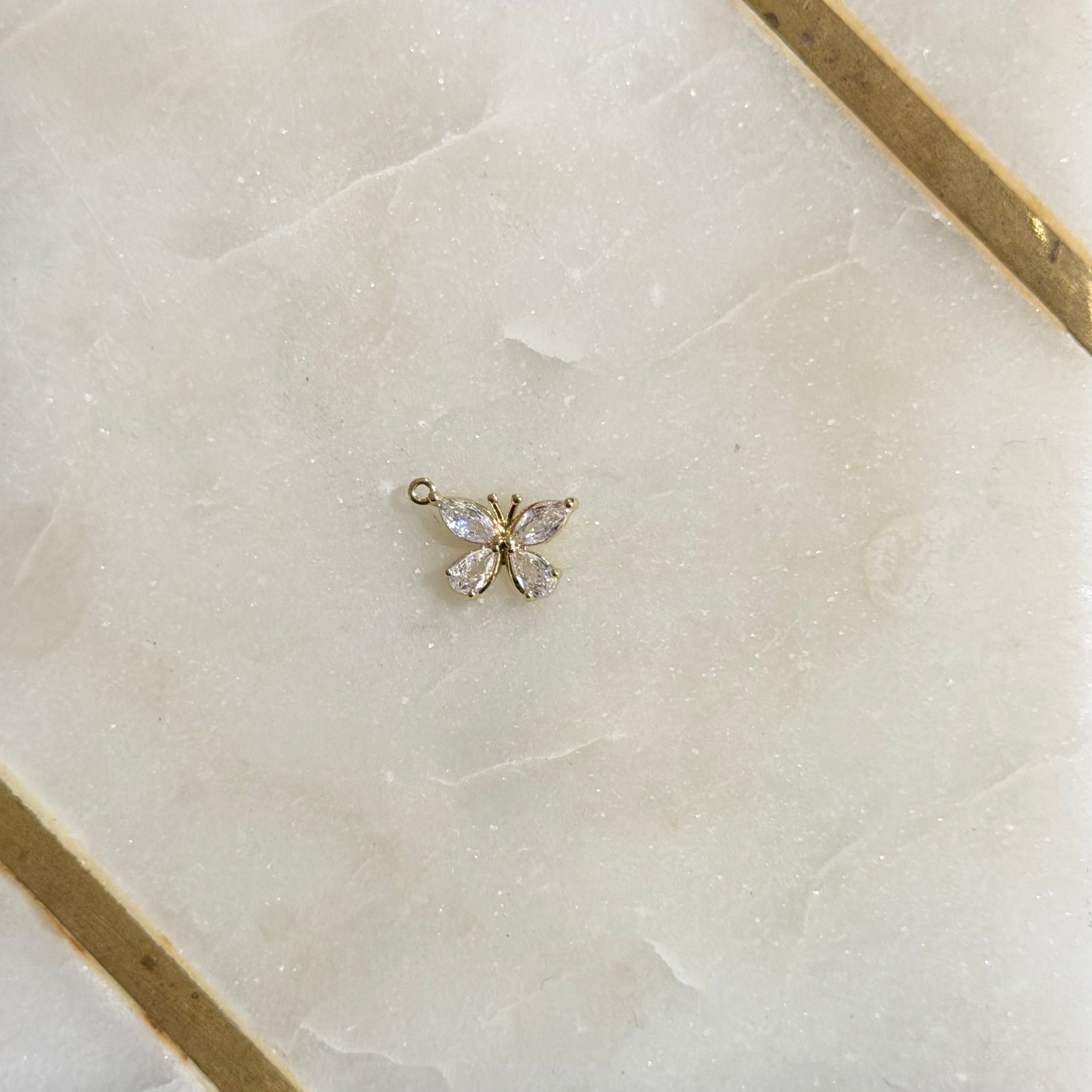 Shimmering Butterfly Charm