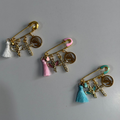 Guardian Angel Baby Keepsake Pin - Gold
