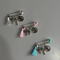 Guardian Angel Baby Keepsake Pin - Silver