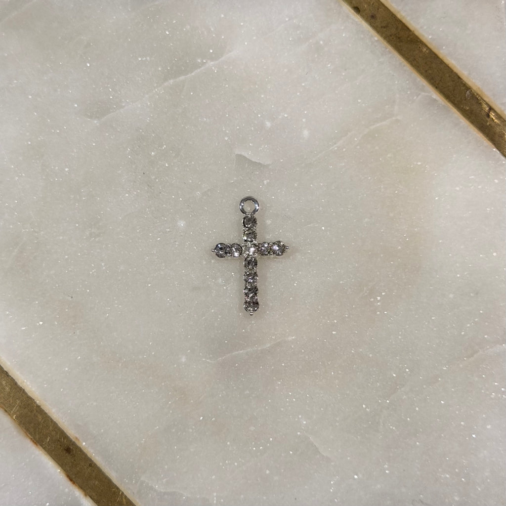 Shimmering Cross Charm