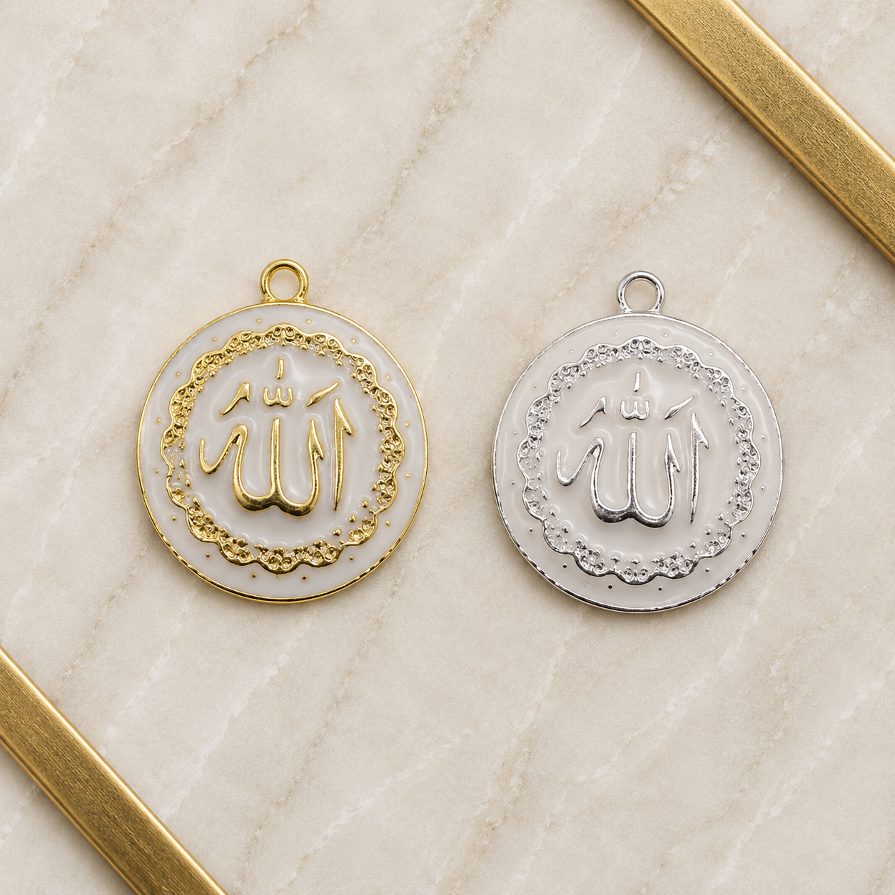 Enamel Allah Charm