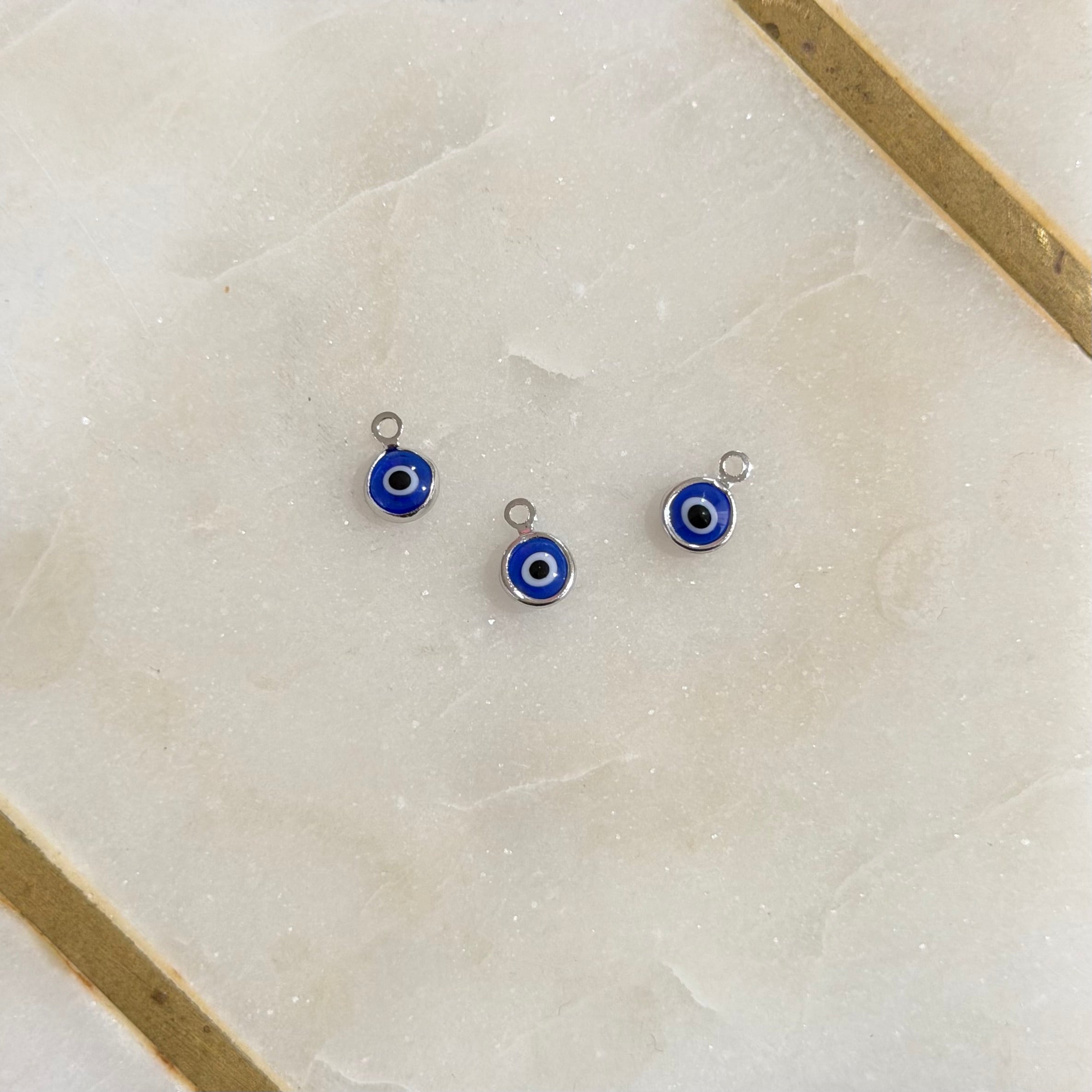 Silver Evil Eye Charm
