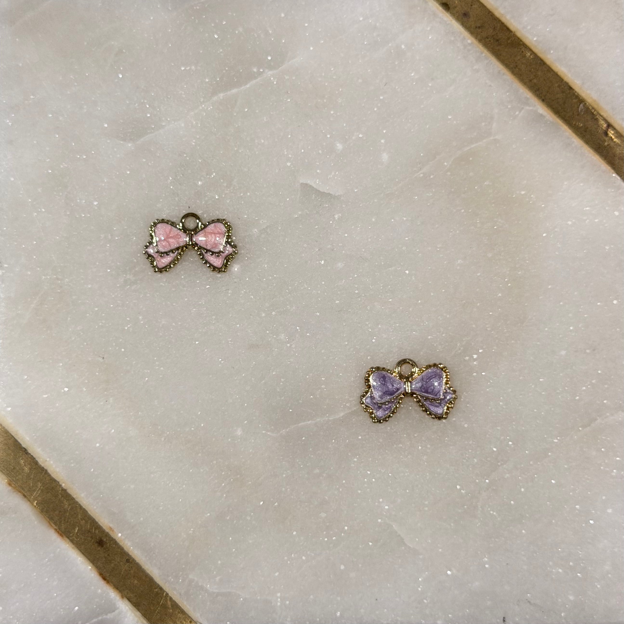 Enamel Bow Charm