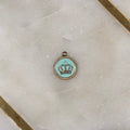 Enamel Crown Charm