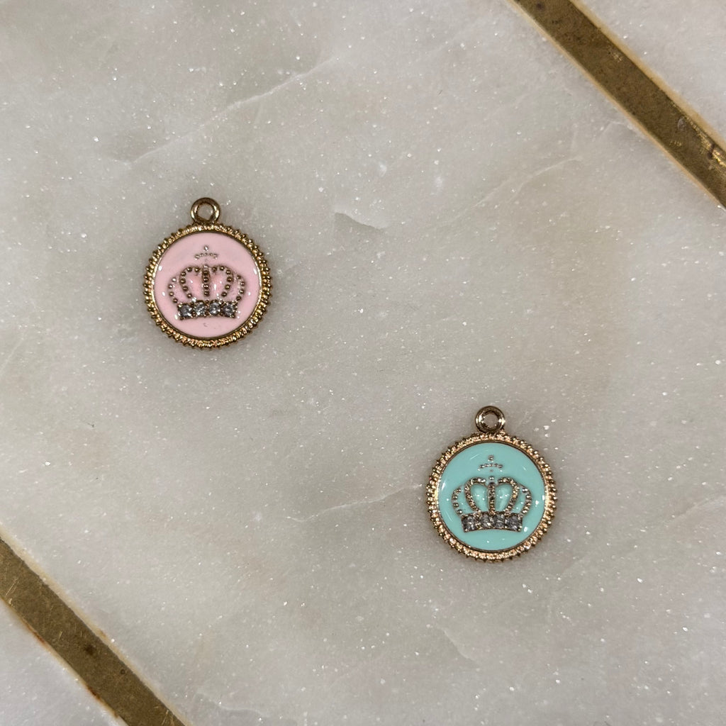 Enamel Crown Charm