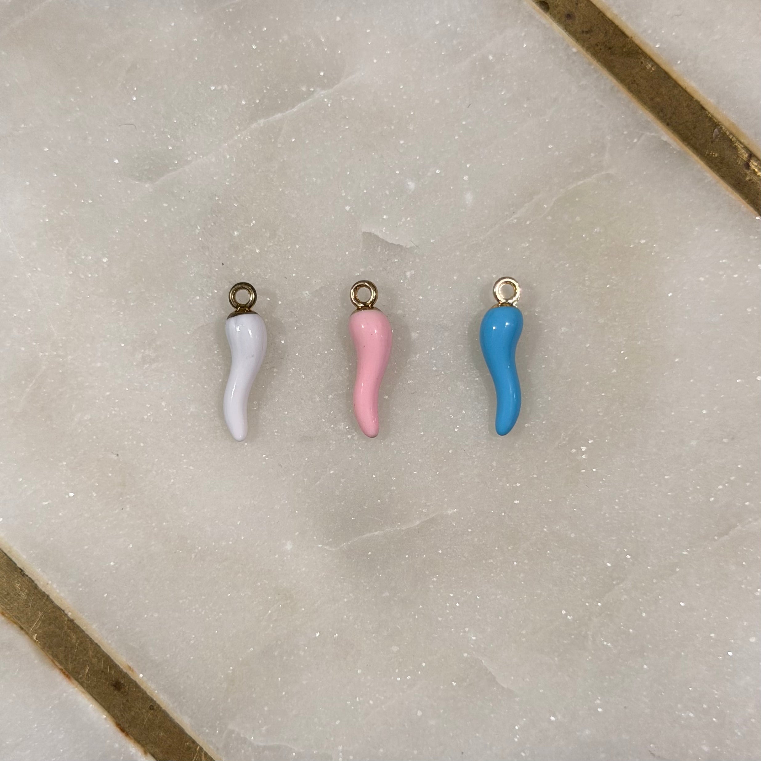 Italian Enamel Cornicello Charm
