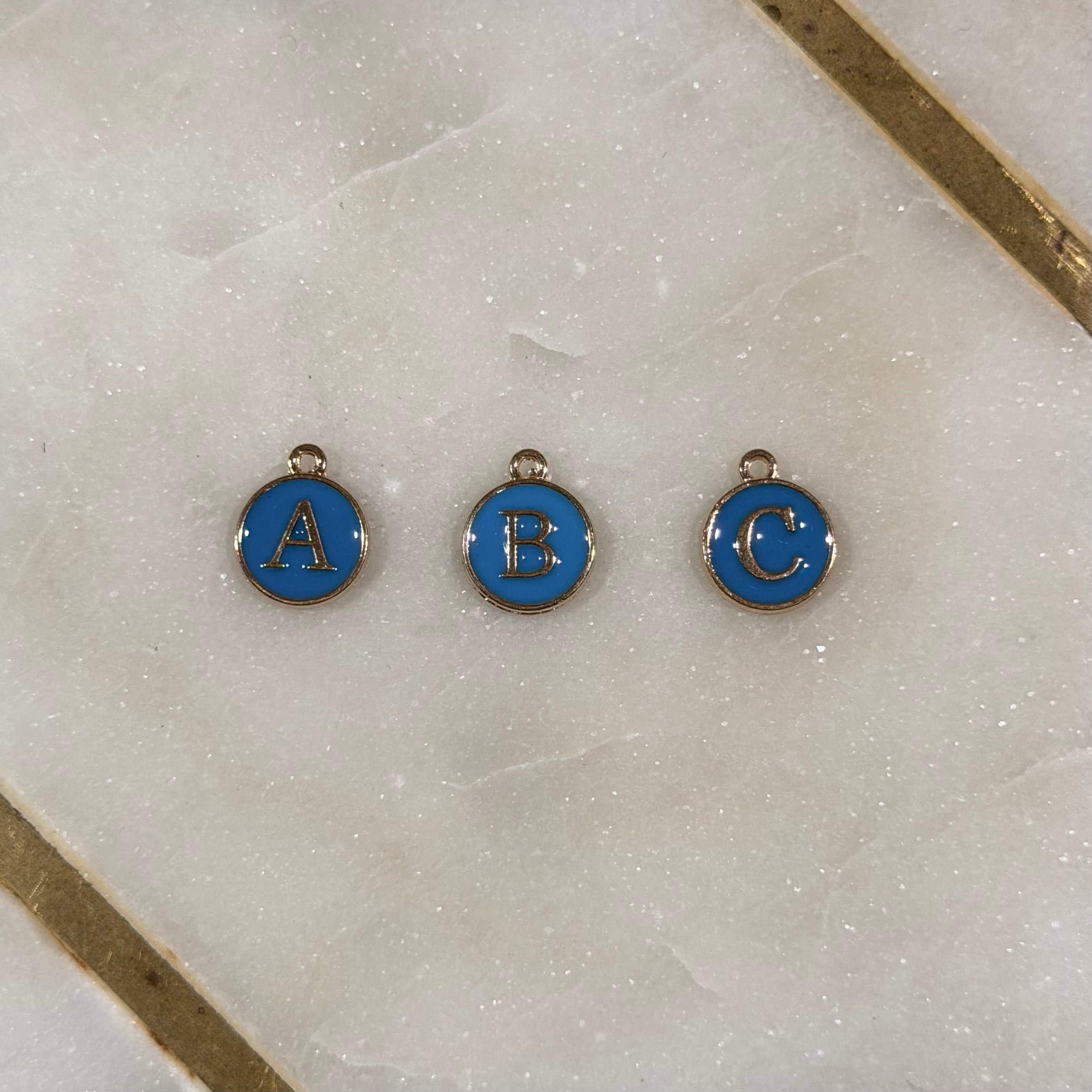 Enamel Letter Charm