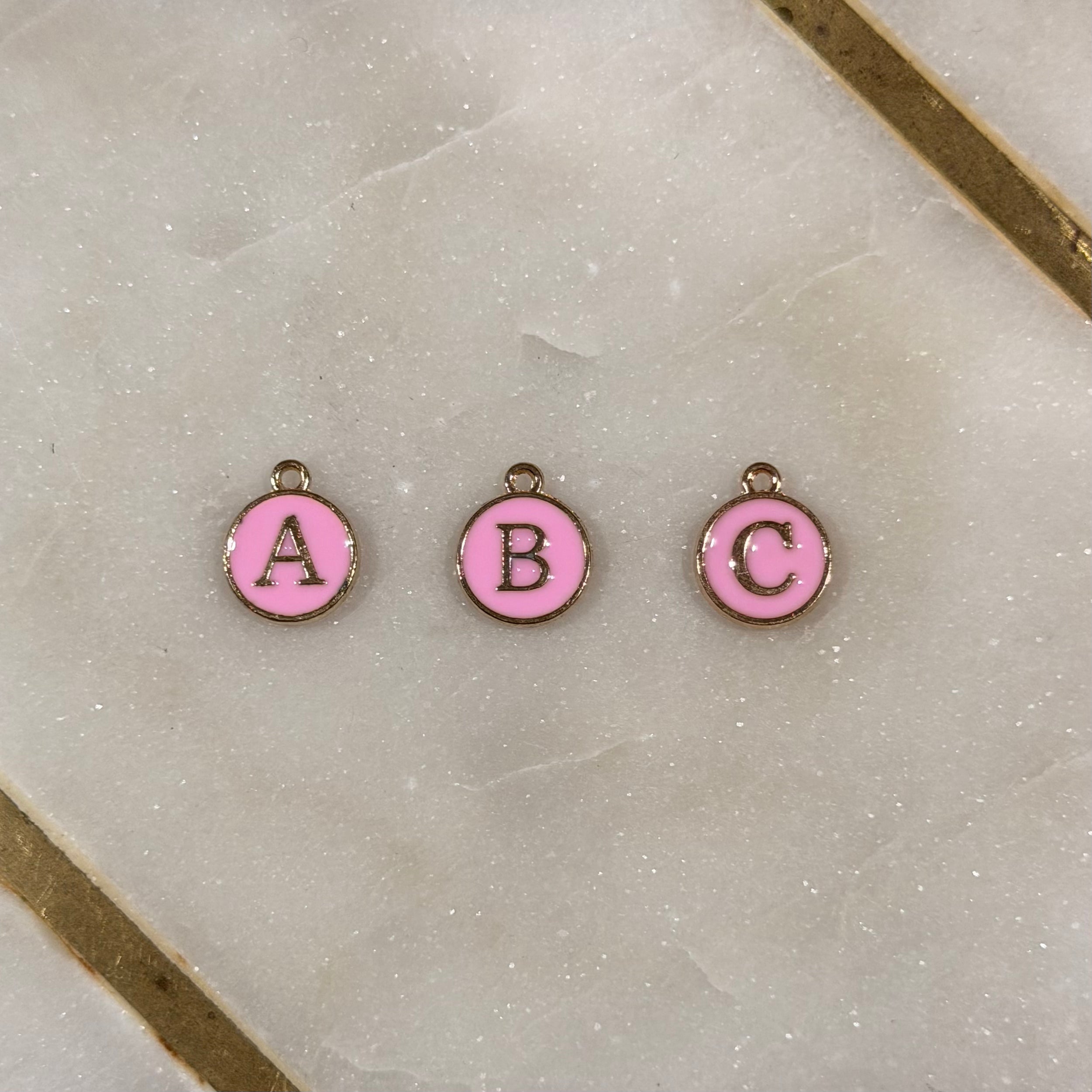 Enamel Letter Charm