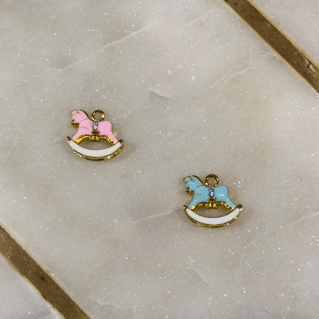 Gold Rocking Horse Charm
