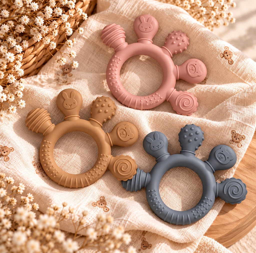 Silicone Knuckle Teething Ring