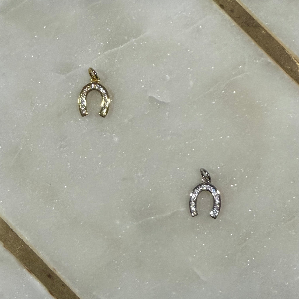 Sparkling Horse Shoe Charm