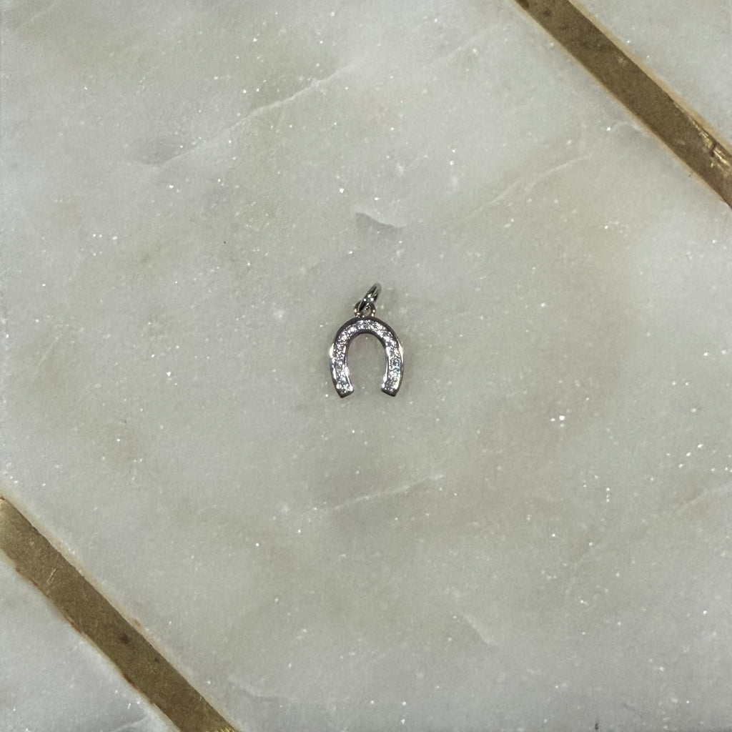 Sparkling Horse Shoe Charm